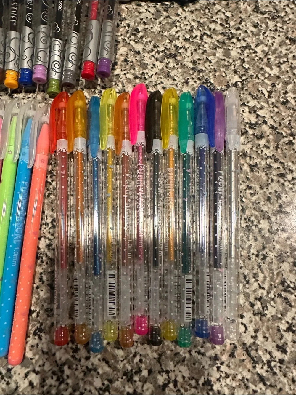 56 Piece Gel Pen Bundle with Decorative Magnetic Closure Box